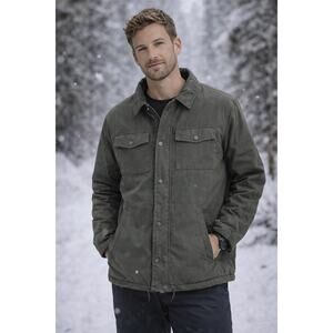 NWT Mack Russo Bomber Range Jacket Mens Large Army Green Soft Winter Ski Snow